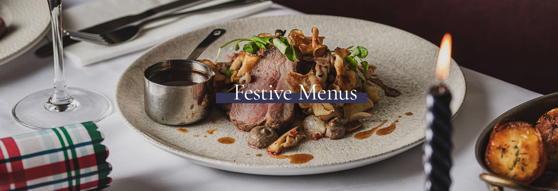 Festive Christmas Menu at The Queen's Arms 